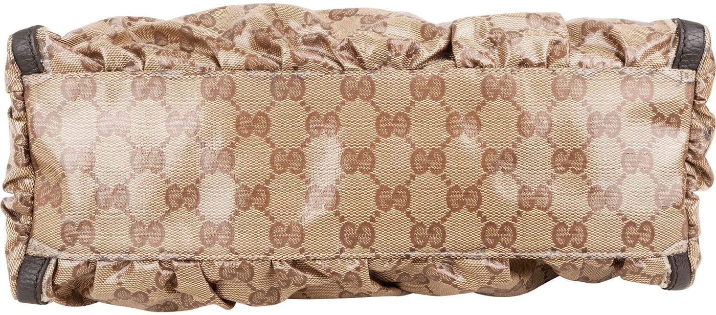 Gucci Monogram Coated Canvas GG Abbey D-Ring Shoulder Bag