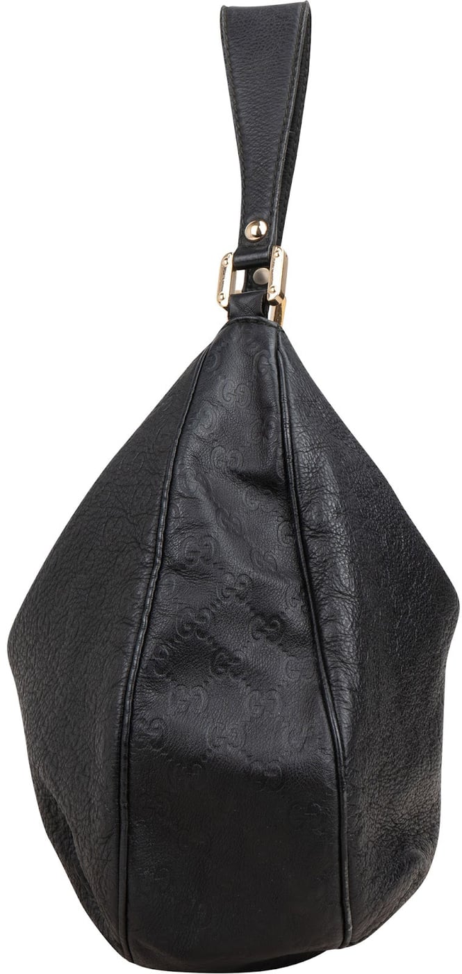 Gucci Grained Guccissima Leather Hobo Shoulder Bag