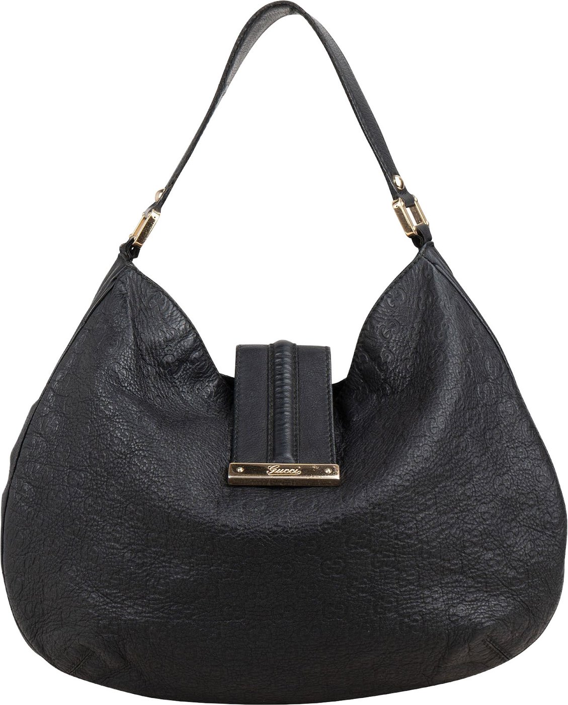 Gucci Grained Guccissima Leather Hobo Shoulder Bag