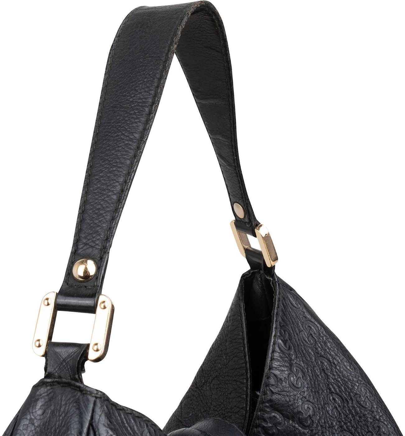 Gucci Grained Guccissima Leather Hobo Shoulder Bag