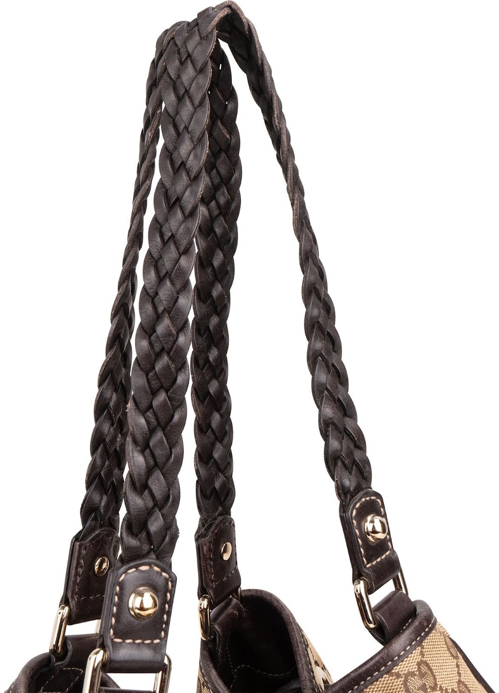 Gucci Monogram GG Canvas Indy Tassel Drawstring Hobo Shoulder Bag