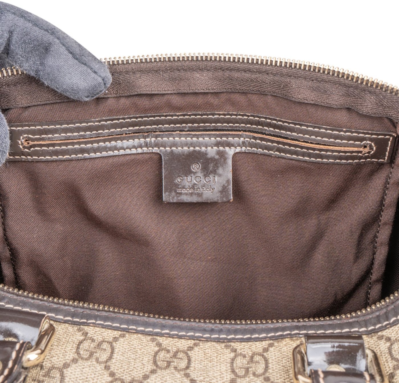 Gucci Monogram GG Supreme Canvas Joy Boston Handbag