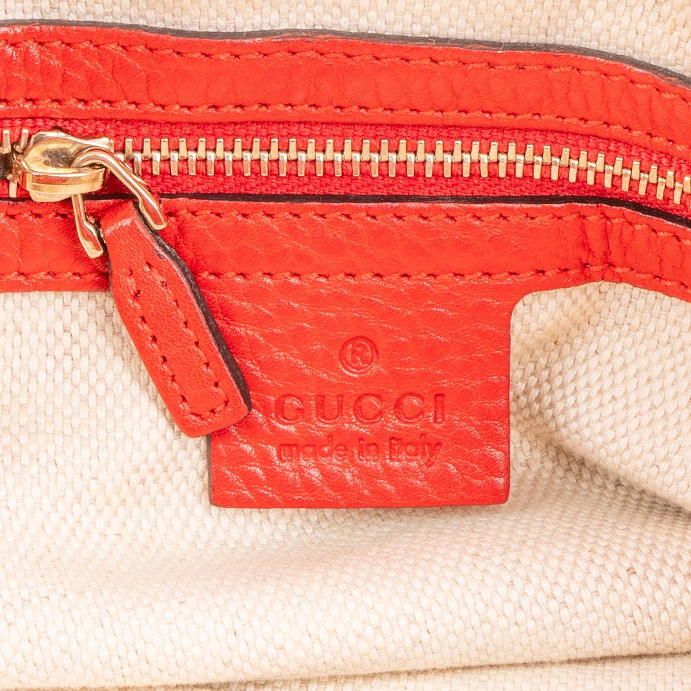 Gucci Monogram GG Canvas Bamboo Handle Hobo Shoulder Bag
