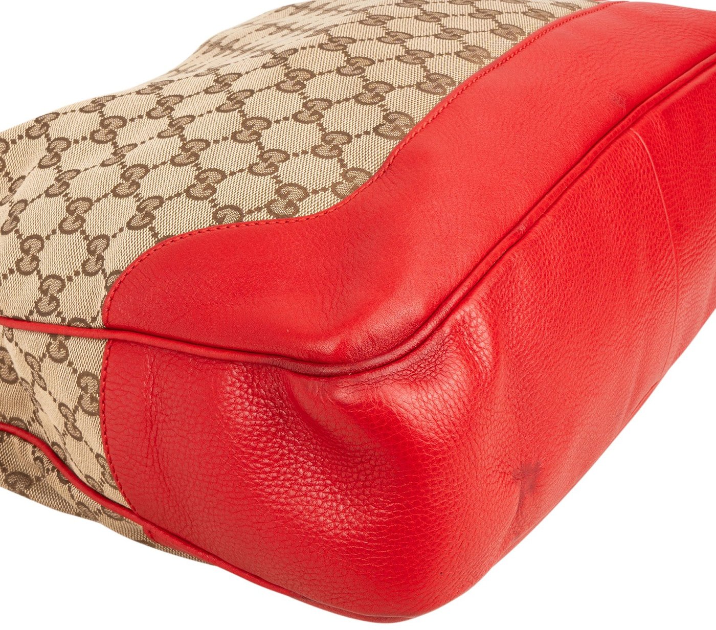Gucci Monogram GG Canvas Bamboo Handle Hobo Shoulder Bag