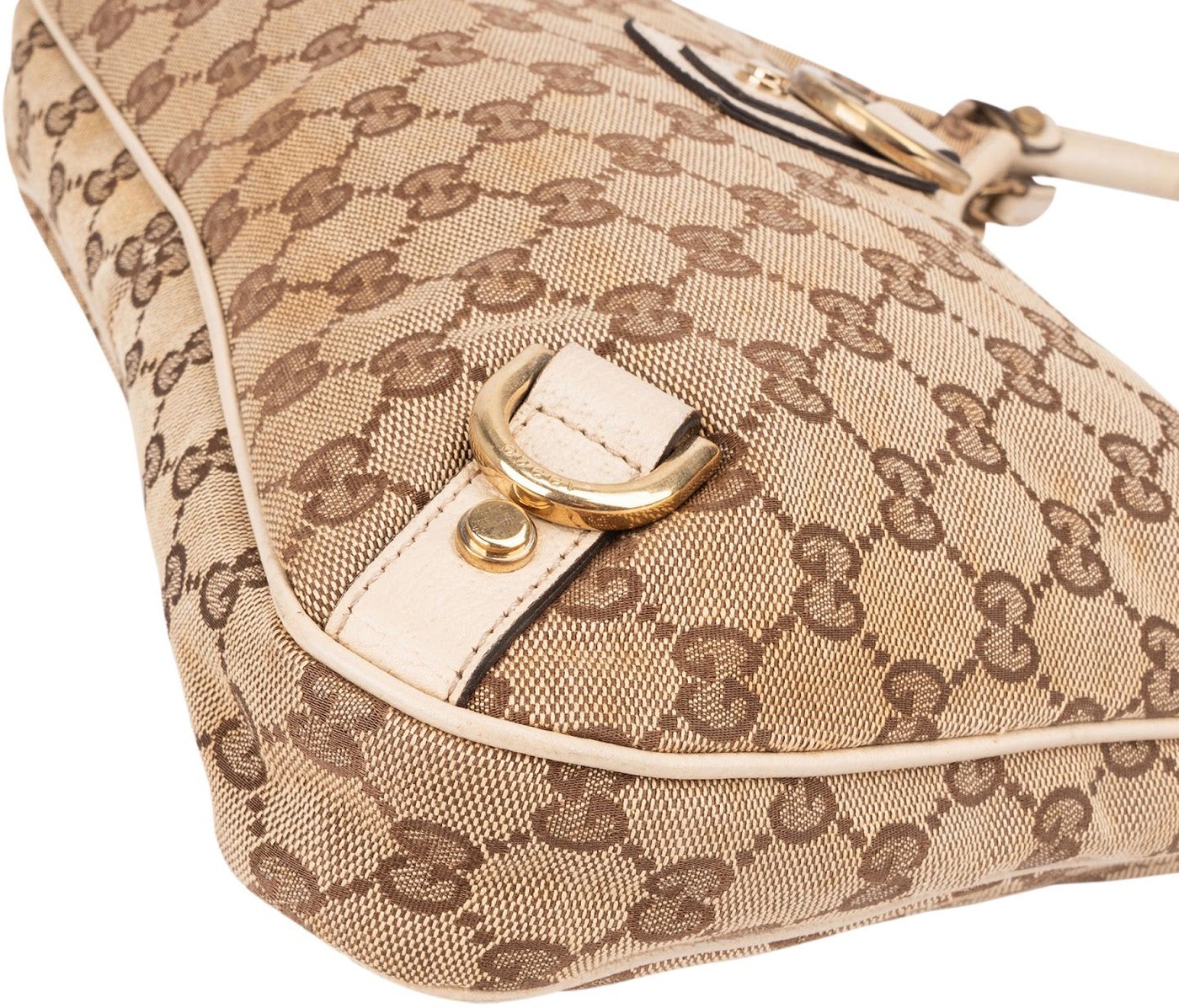Gucci Monogram GG Canvas Abbey D-Ring Hobo Shoulder Bag