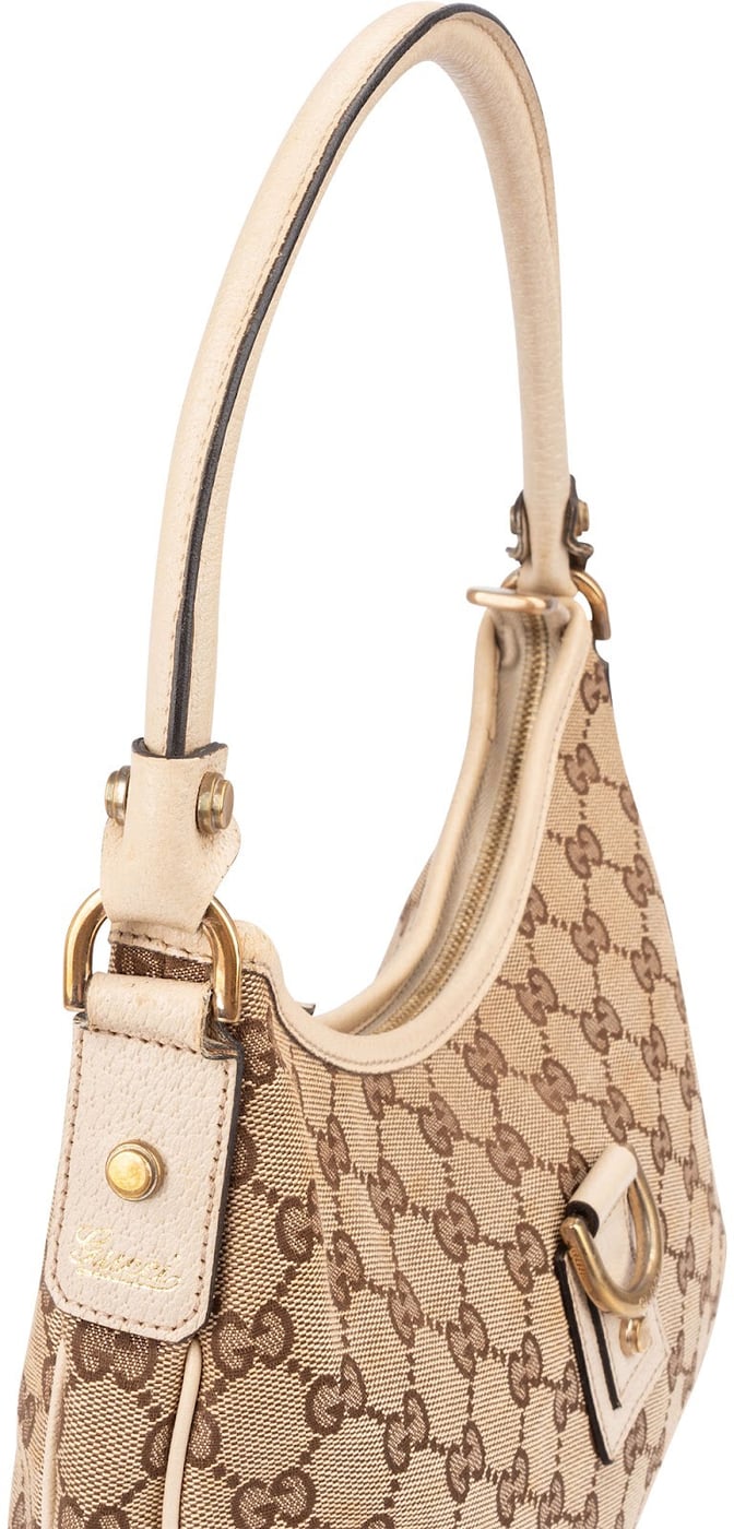 Gucci Monogram GG Canvas Abbey D-Ring Hobo Shoulder Bag