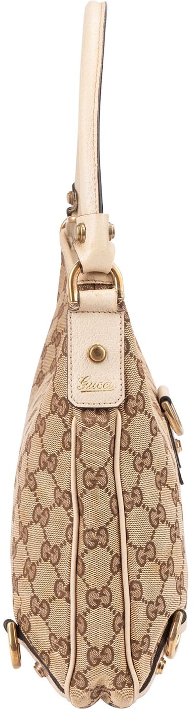 Gucci Monogram GG Canvas Abbey D-Ring Hobo Shoulder Bag