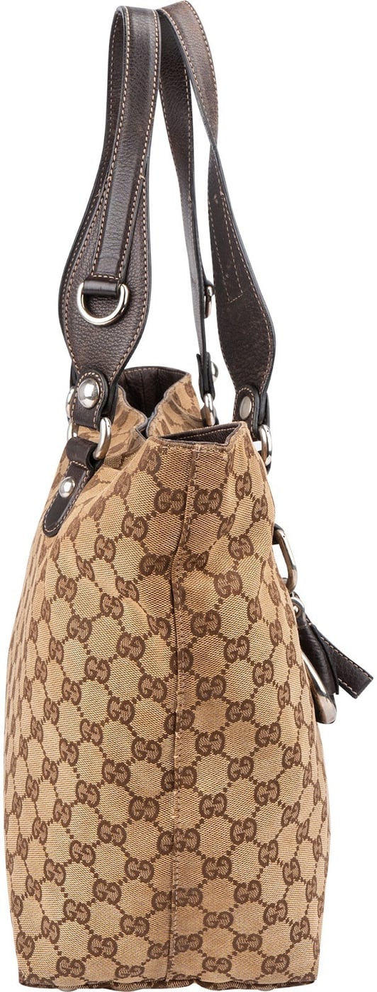 Gucci Monogram GG Canvas Jolicoeur Horsebit Tote Shoulder Bag