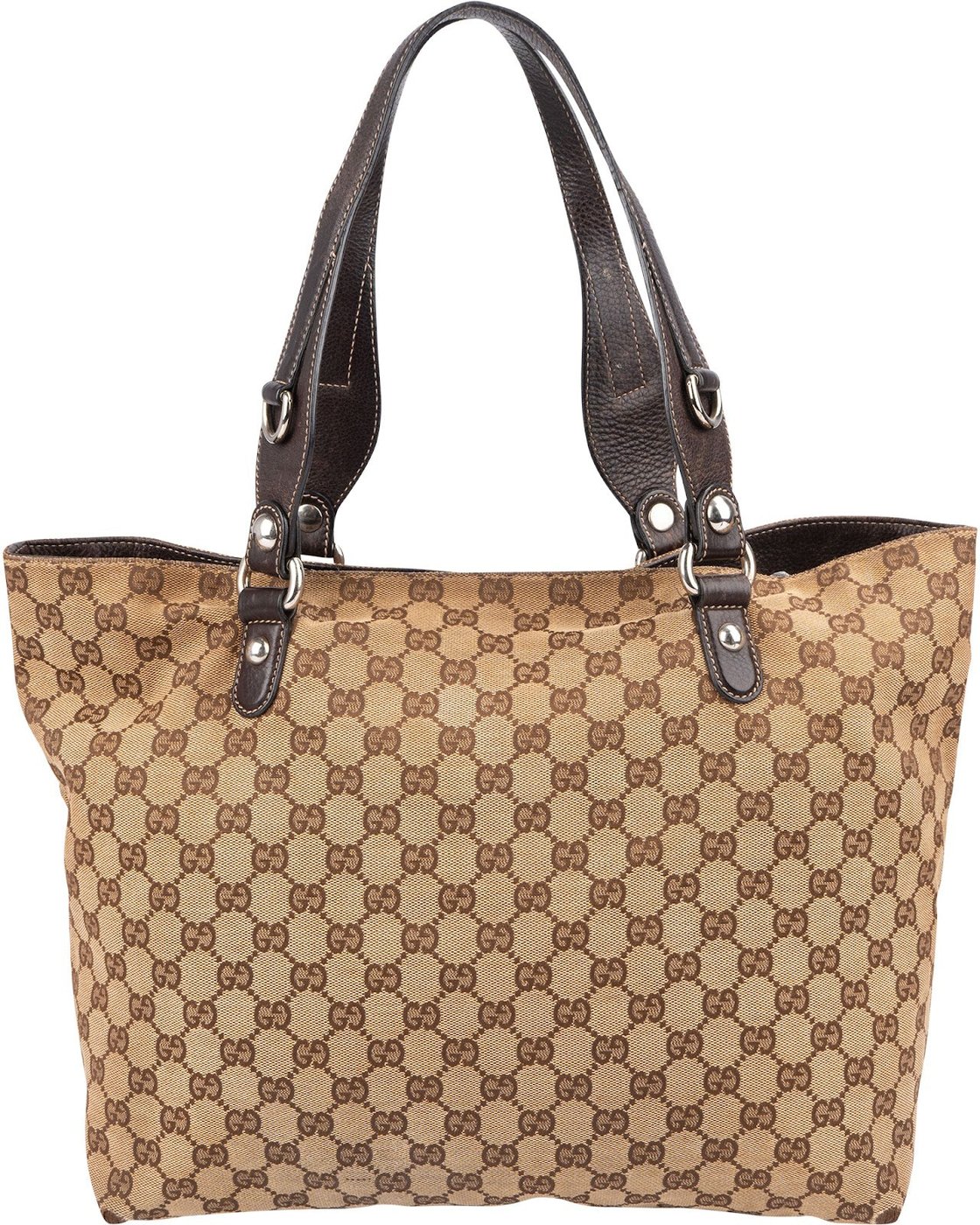 Gucci Monogram GG Canvas Jolicoeur Horsebit Tote Shoulder Bag