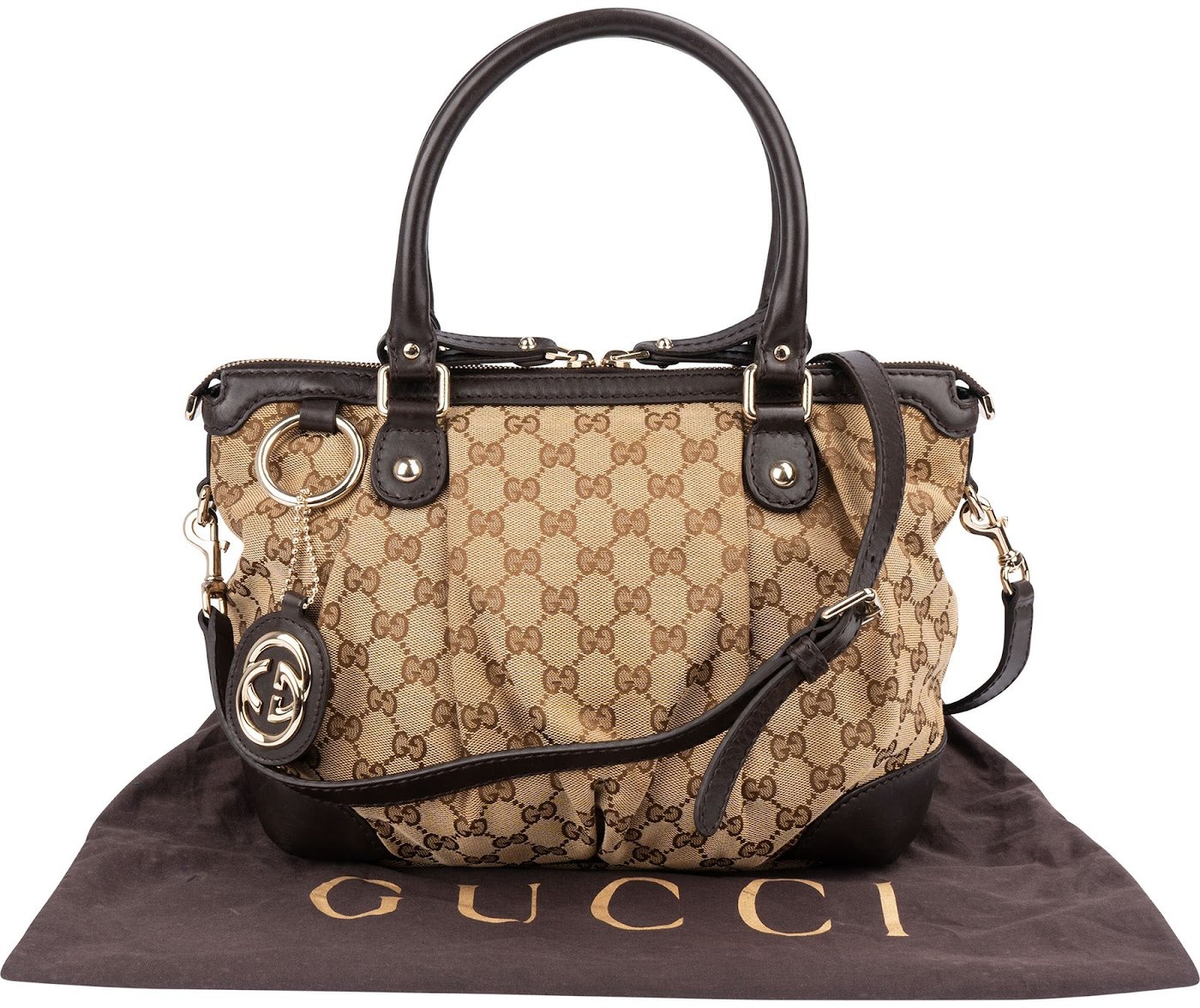 Gucci Monogram GG Canvas Sukey Handbag