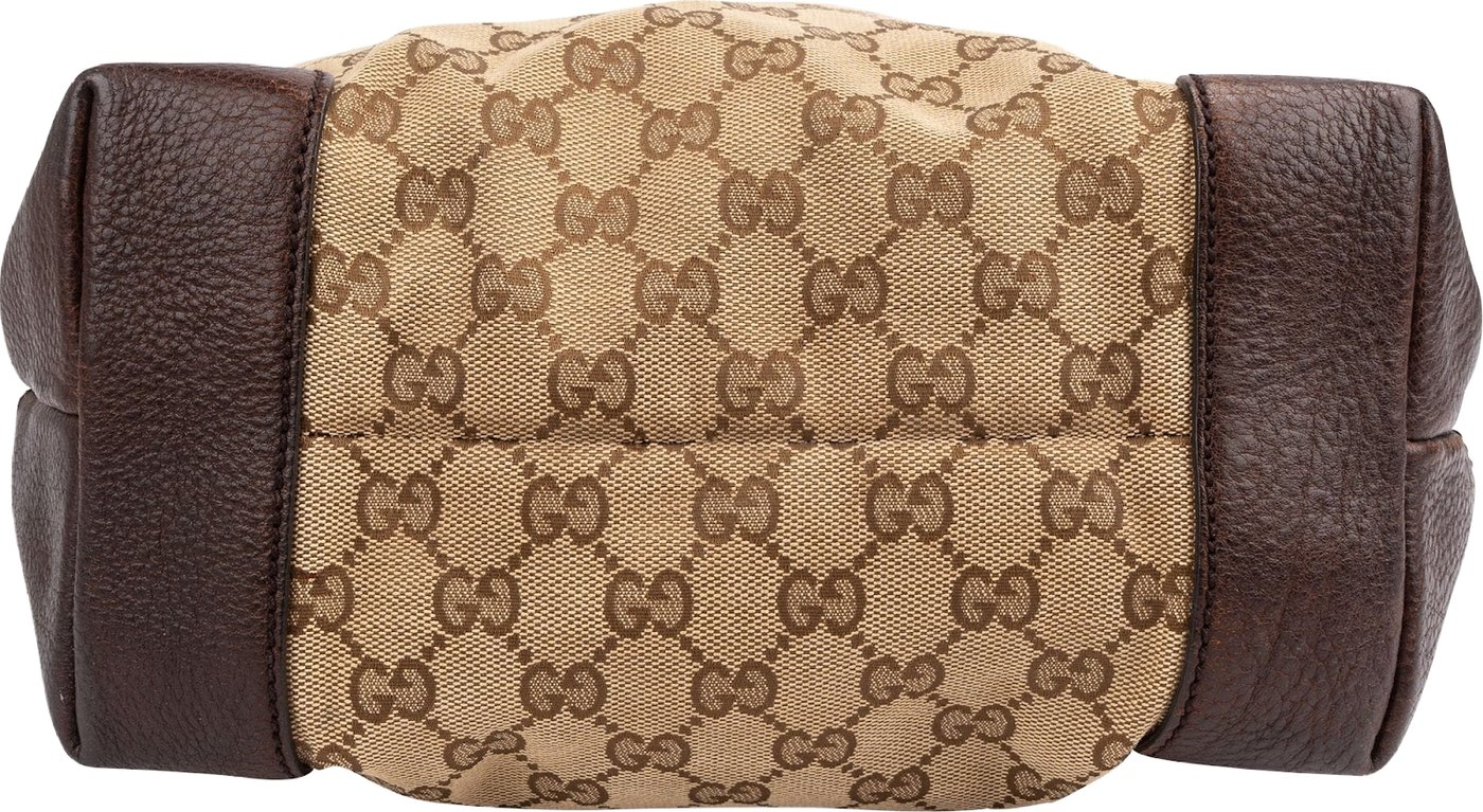 Gucci Monogram GG Canvas Interlocking G Tote Shoulder Bag