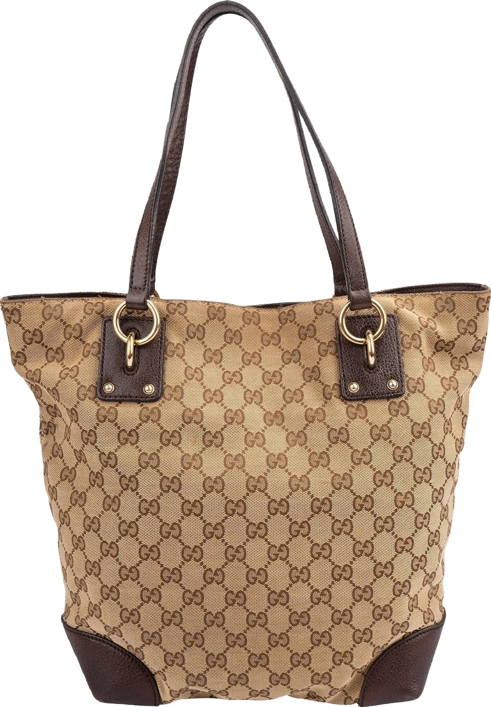 Gucci Monogram GG Canvas Interlocking G Tote Shoulder Bag