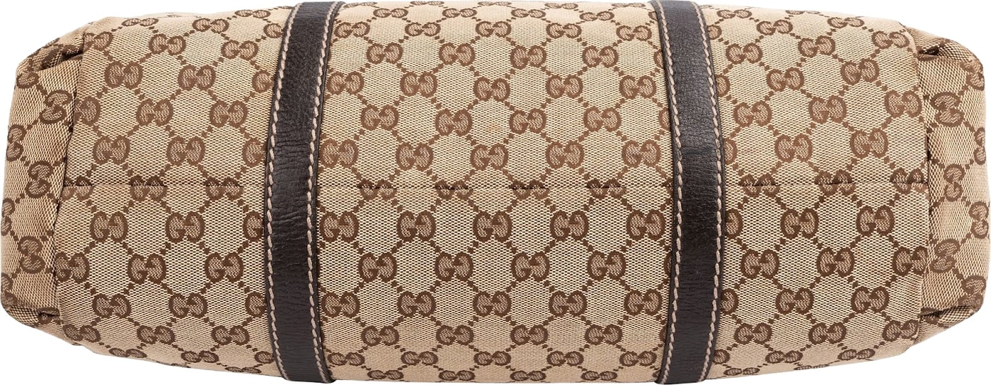 Gucci Monogram GG Canvas New Britt Web Hobo Shoulder Bag