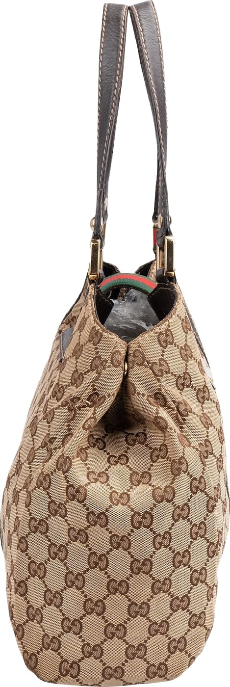 Gucci Monogram GG Canvas New Britt Web Hobo Shoulder Bag