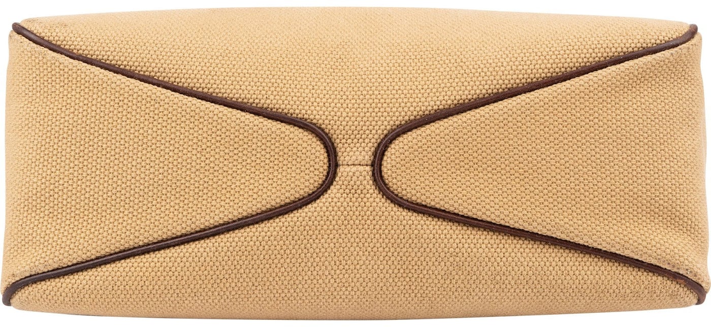 Gucci Canvas Horn Handle Hobo Shoulder Bag
