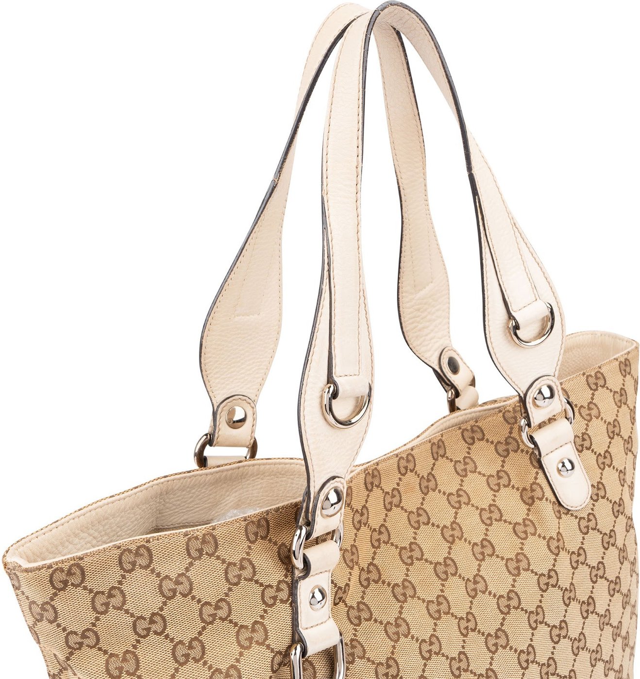 Gucci Monogram GG Canvas Horsebit Handbag