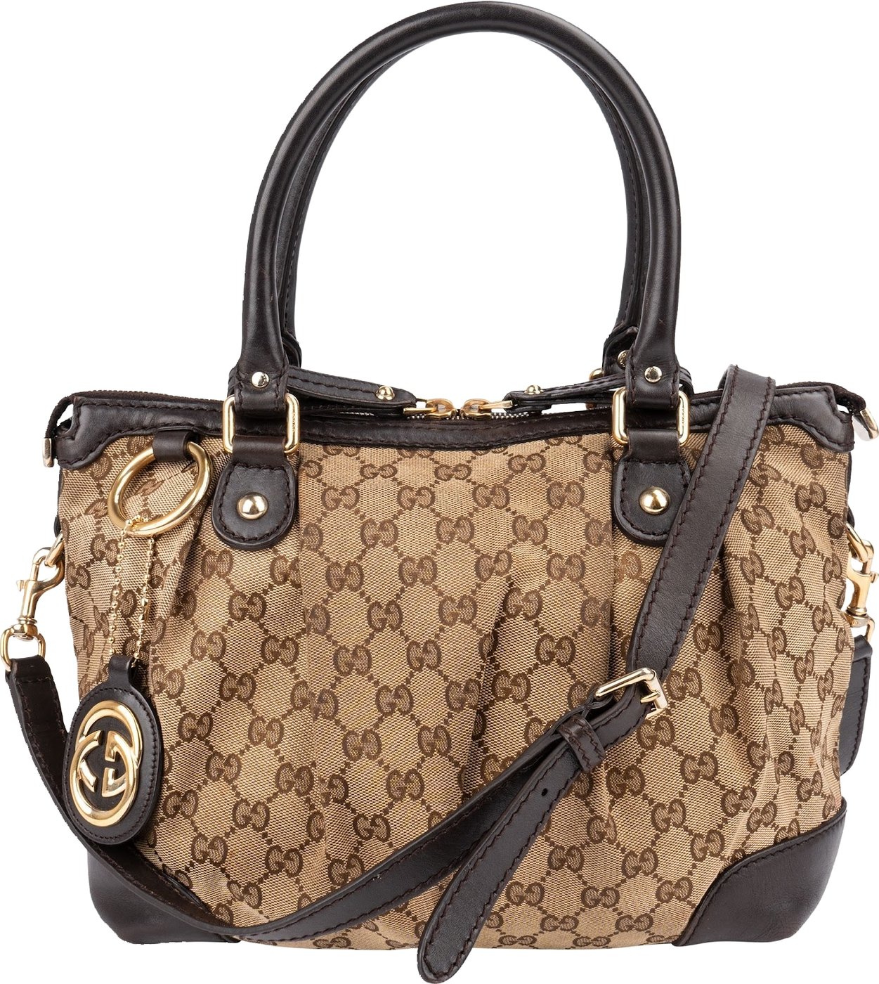 Gucci Monogram GG Canvas Sukey Handbag