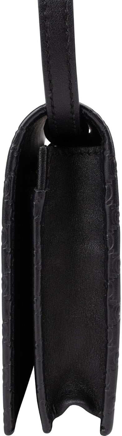 Gucci Microguccissima Leather Wallet On Strap Crossbody Bag