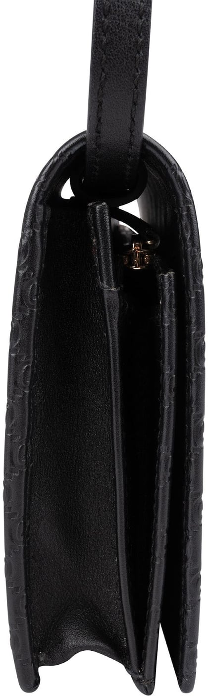 Gucci Microguccissima Leather Wallet On Strap Crossbody Bag