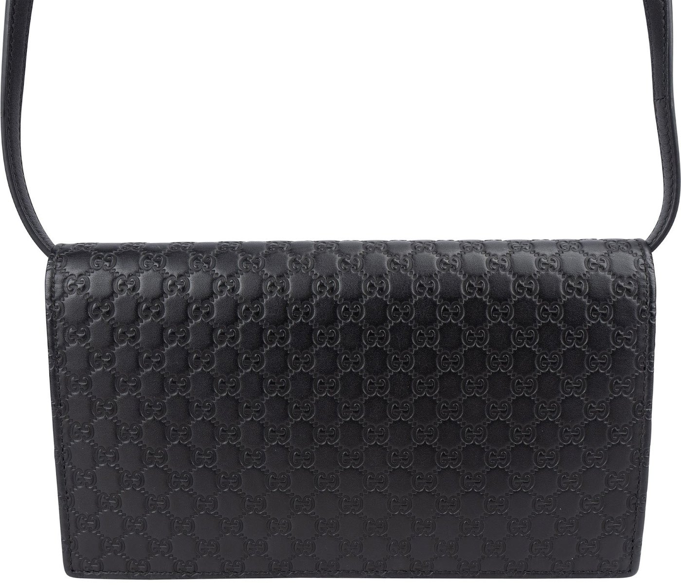 Gucci Microguccissima Leather Wallet On Strap Crossbody Bag