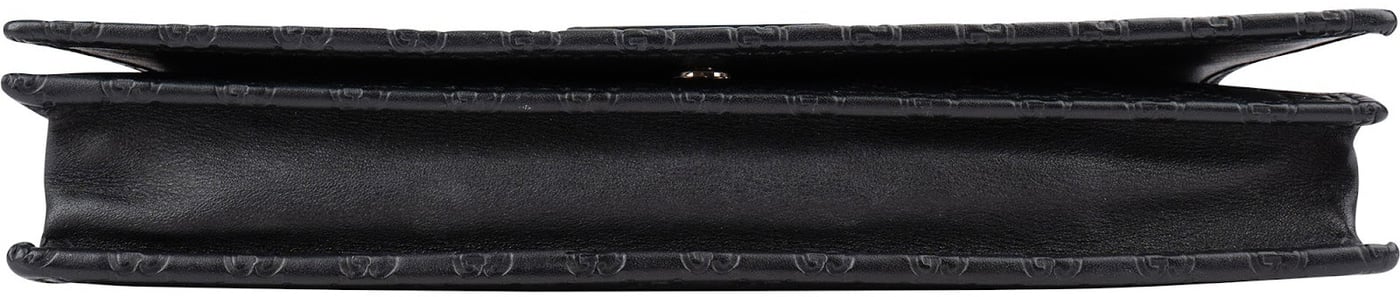 Gucci Microguccissima Leather Wallet On Strap Crossbody Bag