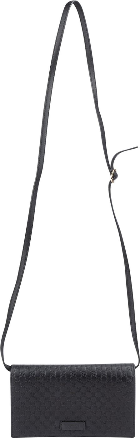 Gucci Microguccissima Leather Wallet On Strap Crossbody Bag