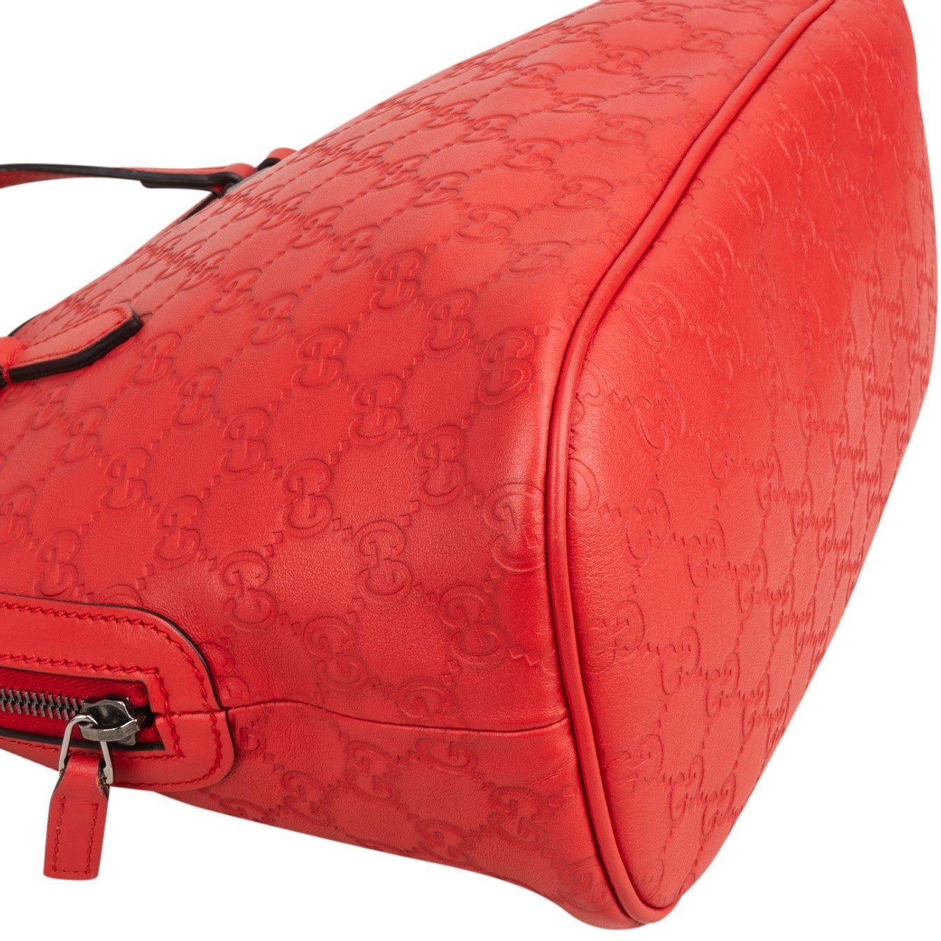 Gucci Red Microguccissima Leather Dome Handbag