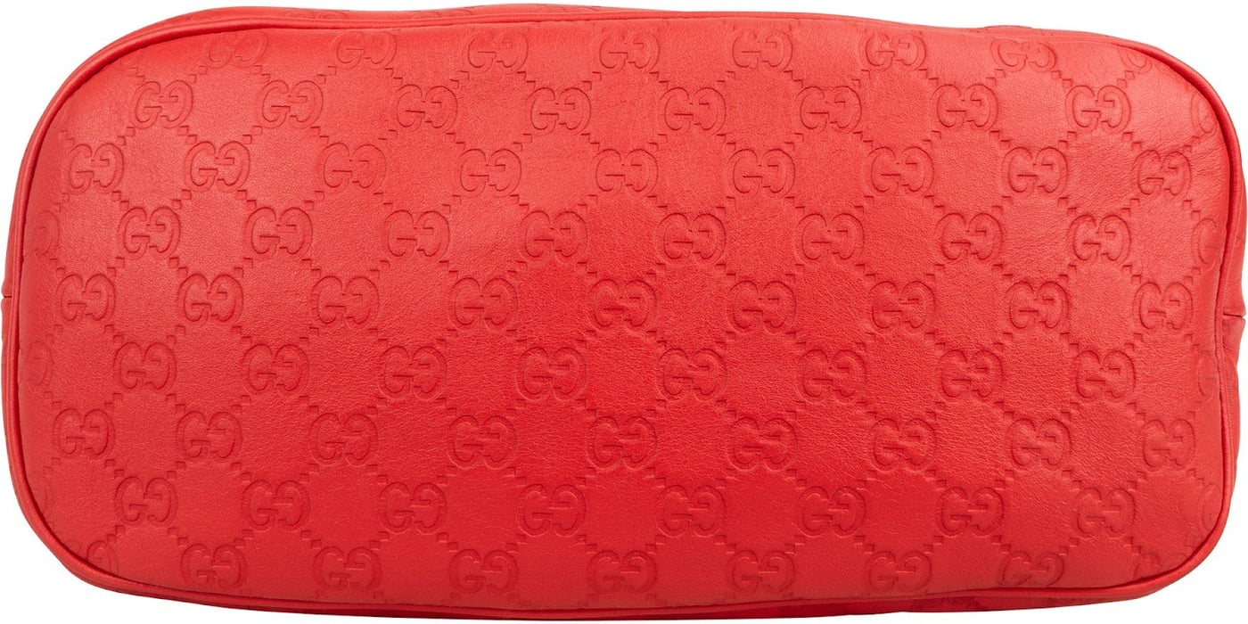 Gucci Red Microguccissima Leather Dome Handbag
