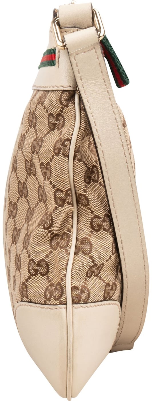 Gucci Monogram GG Canvas Web Princy Messenger Crossbody Bag