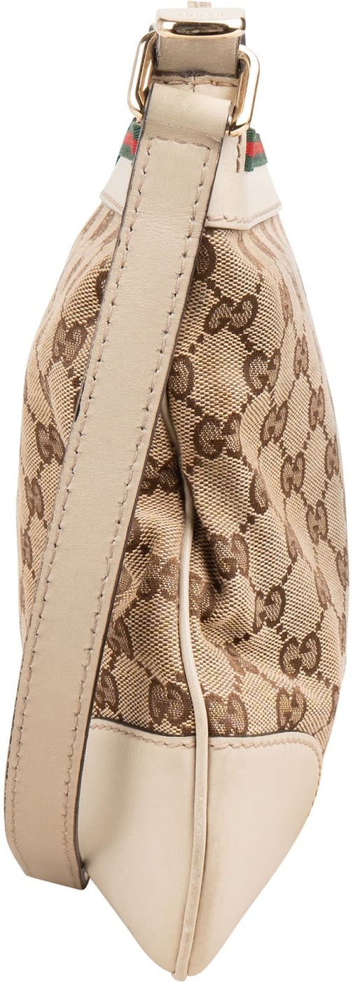 Gucci Monogram GG Canvas Web Princy Messenger Crossbody Bag