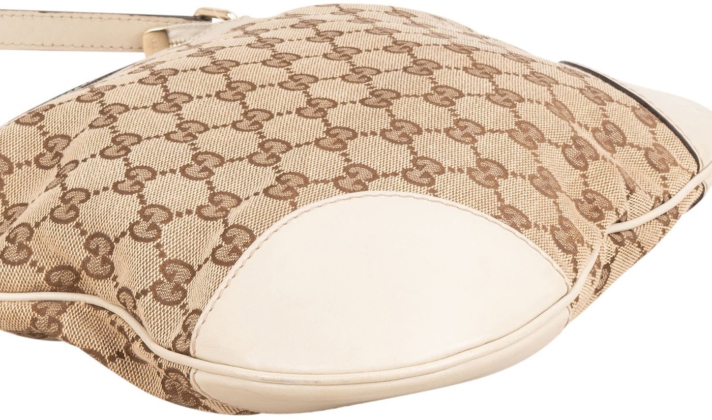 Gucci Monogram GG Canvas Web Princy Messenger Crossbody Bag
