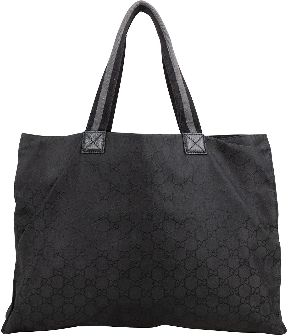 Gucci Monogram GG Nylon Web Large Tote Shoulder Bag