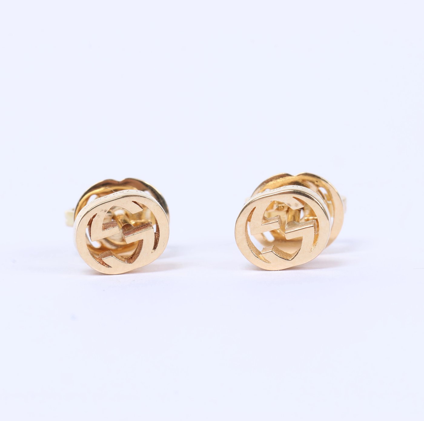 Gucci Interlocking G Earrings Jewelry 750(YG) 2.1g