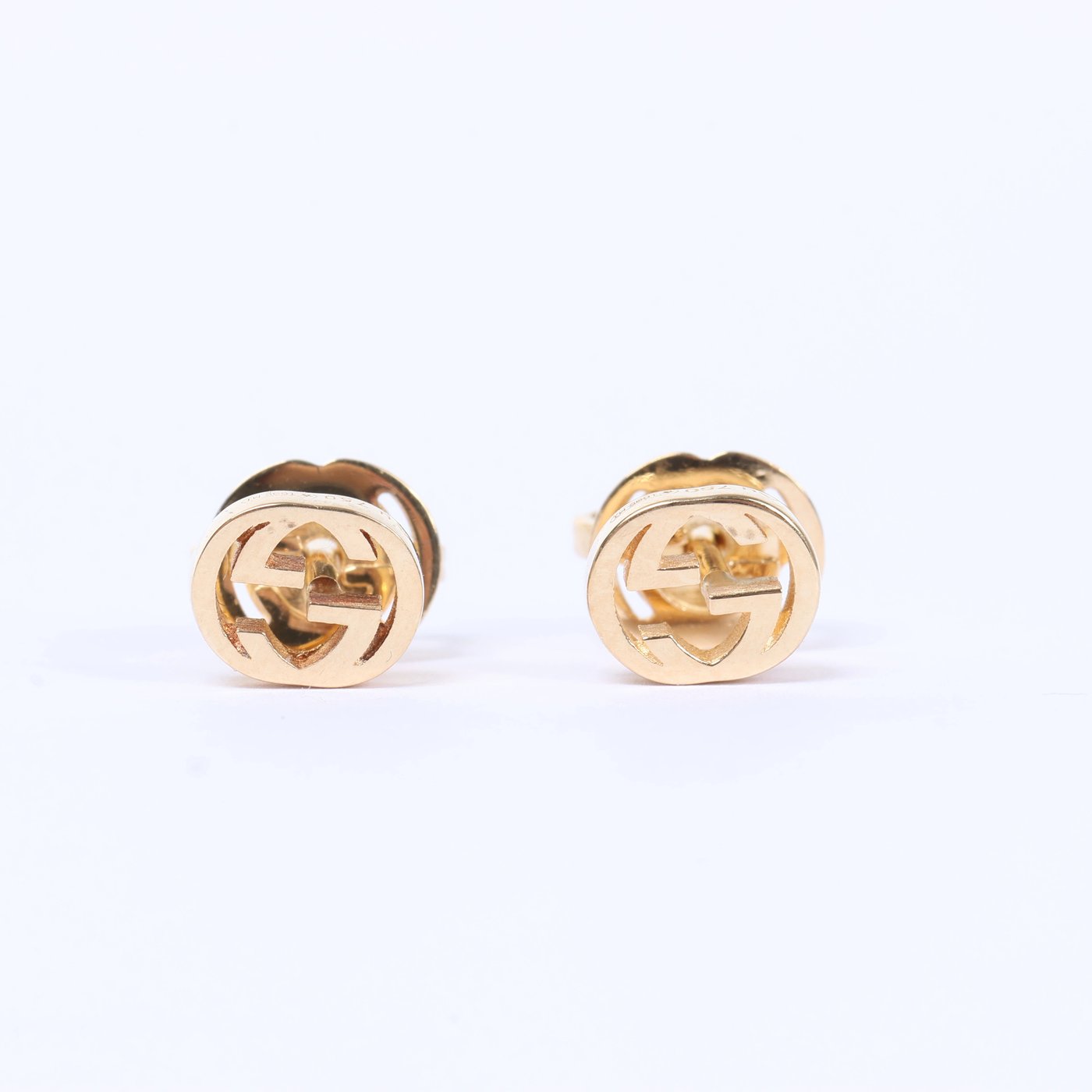 Gucci Interlocking G Earrings Jewelry 750(YG) 2.1g