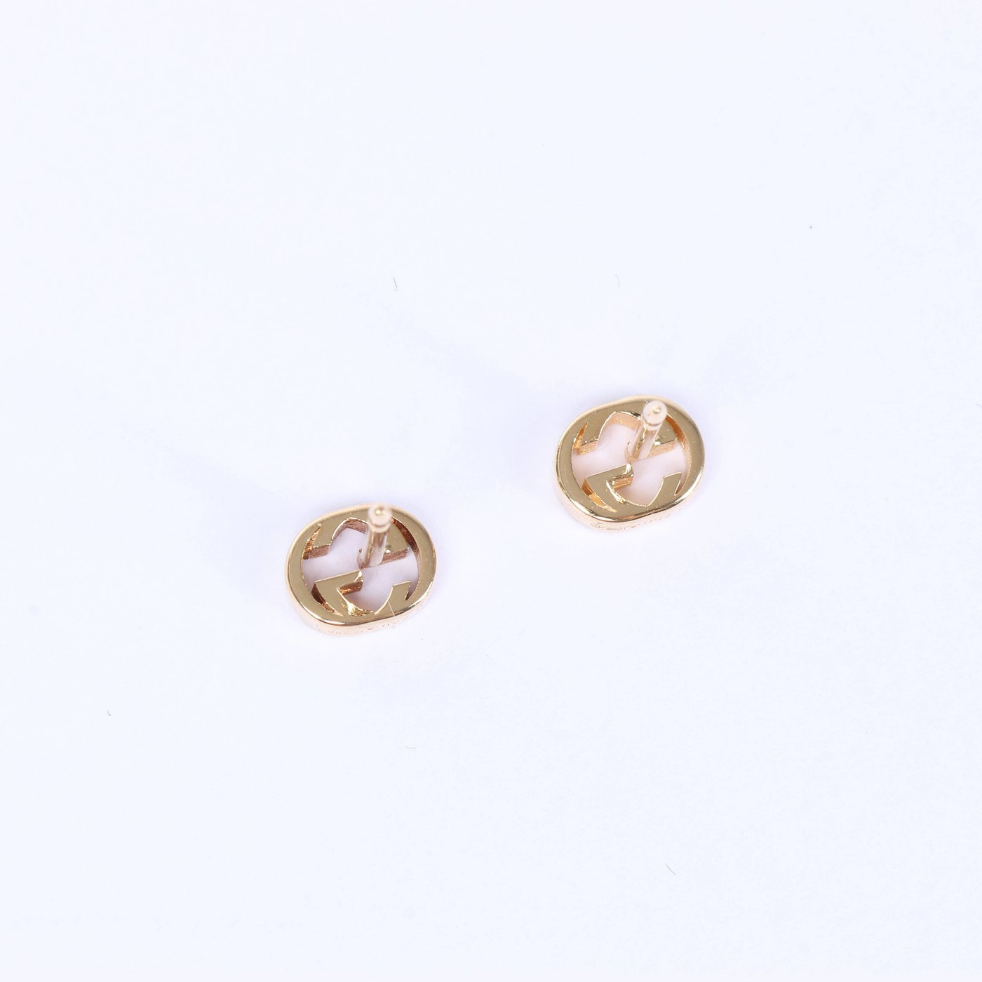 Gucci Interlocking G Earrings Jewelry 750(YG) 2.1g