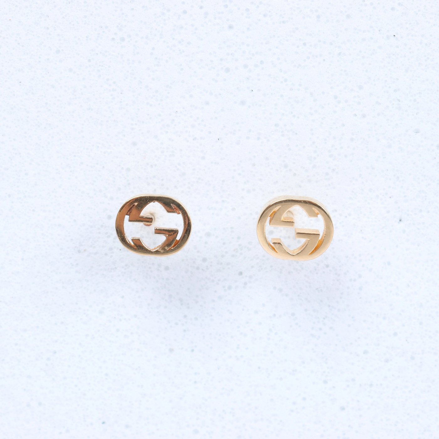 Gucci Interlocking G Earrings Jewelry 750(YG) 2.1g