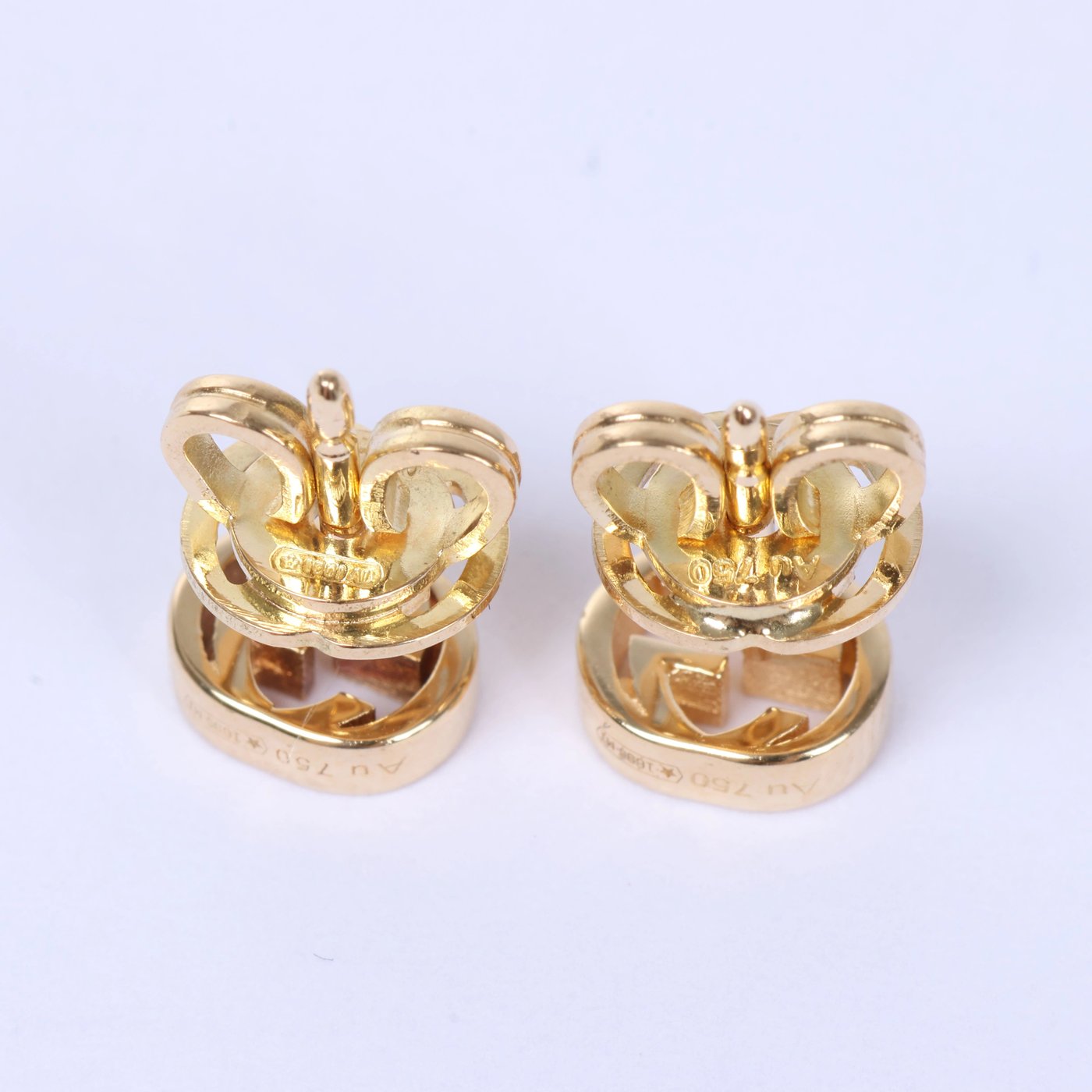 Gucci Interlocking G Earrings Jewelry 750(YG) 2.1g