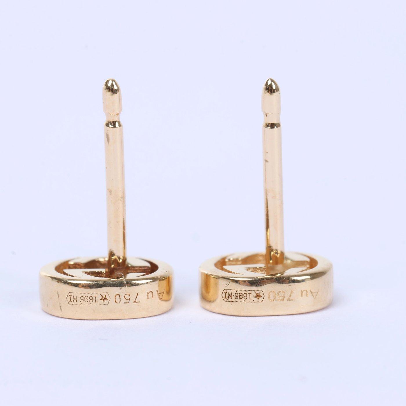 Gucci Interlocking G Earrings Jewelry 750(YG) 2.1g