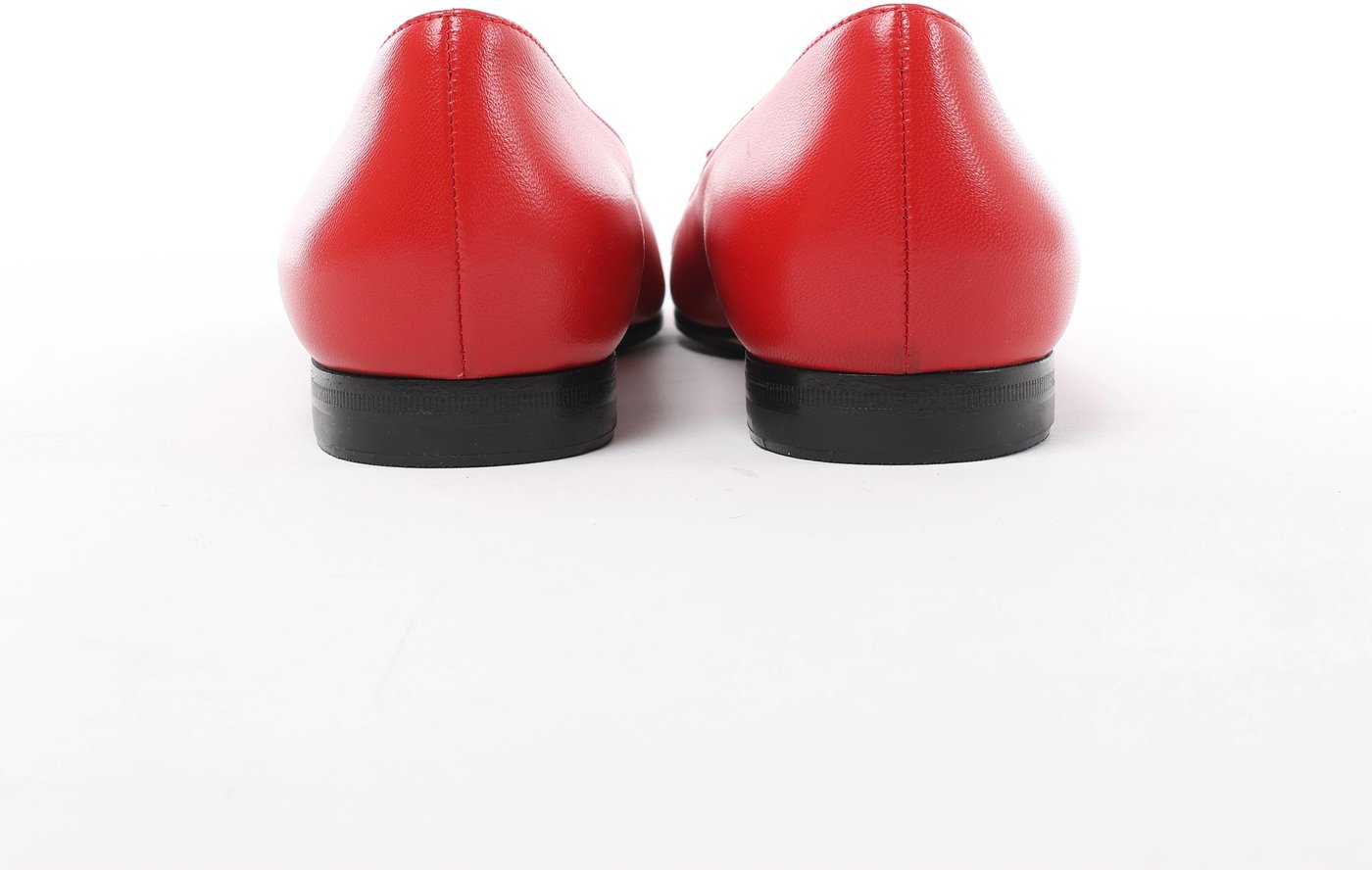 Gucci GG Marmont Leather Ballet Flat in Red 680878, Size EU 37.5