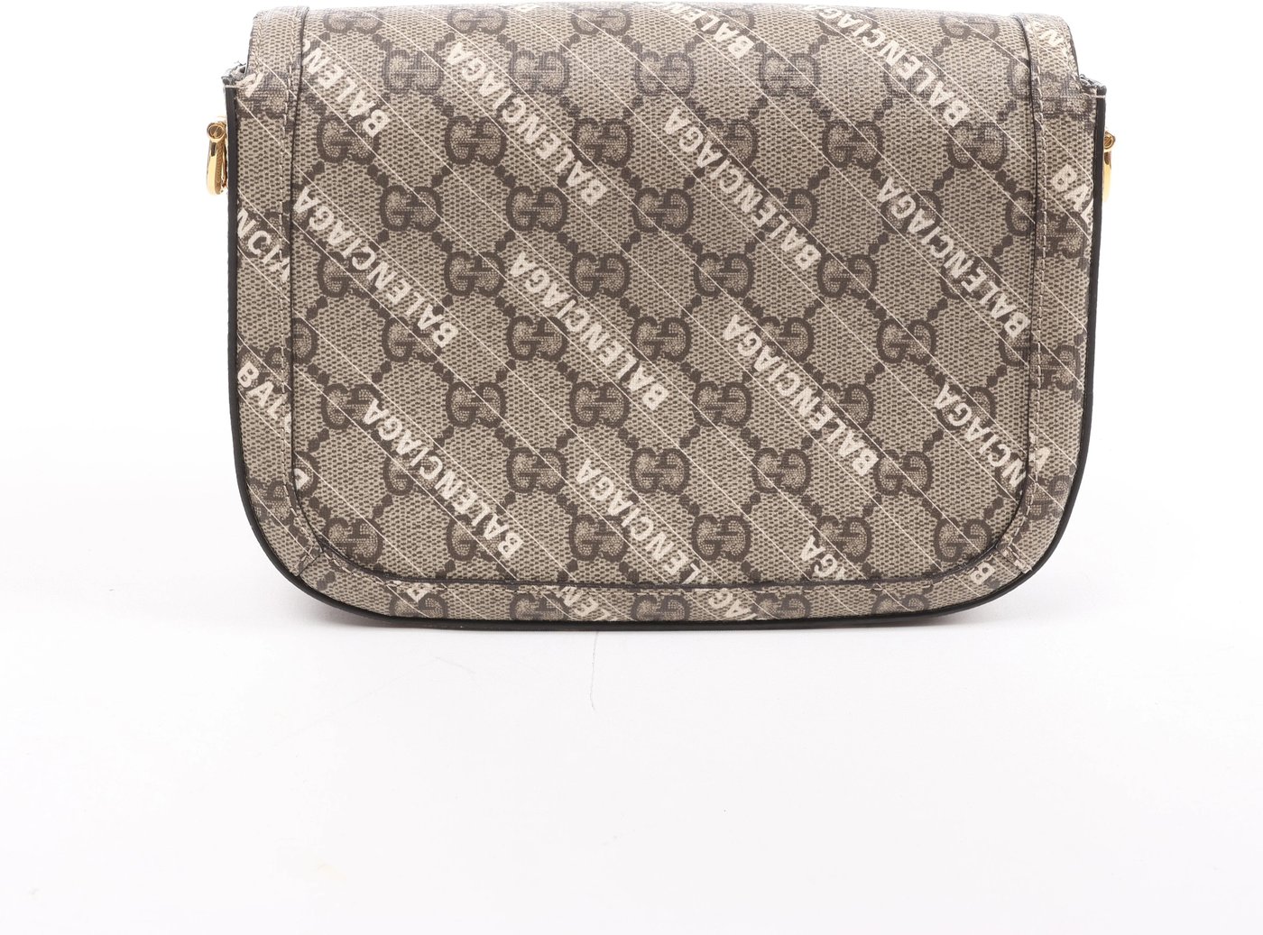 Gucci x Balenciaga Horsebit 1955 PVC 2Way Crossbody Bag in Beige 658574