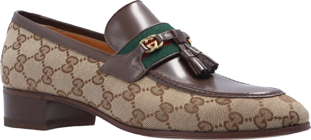 Gucci GG Men's Luxury Loafers Brown