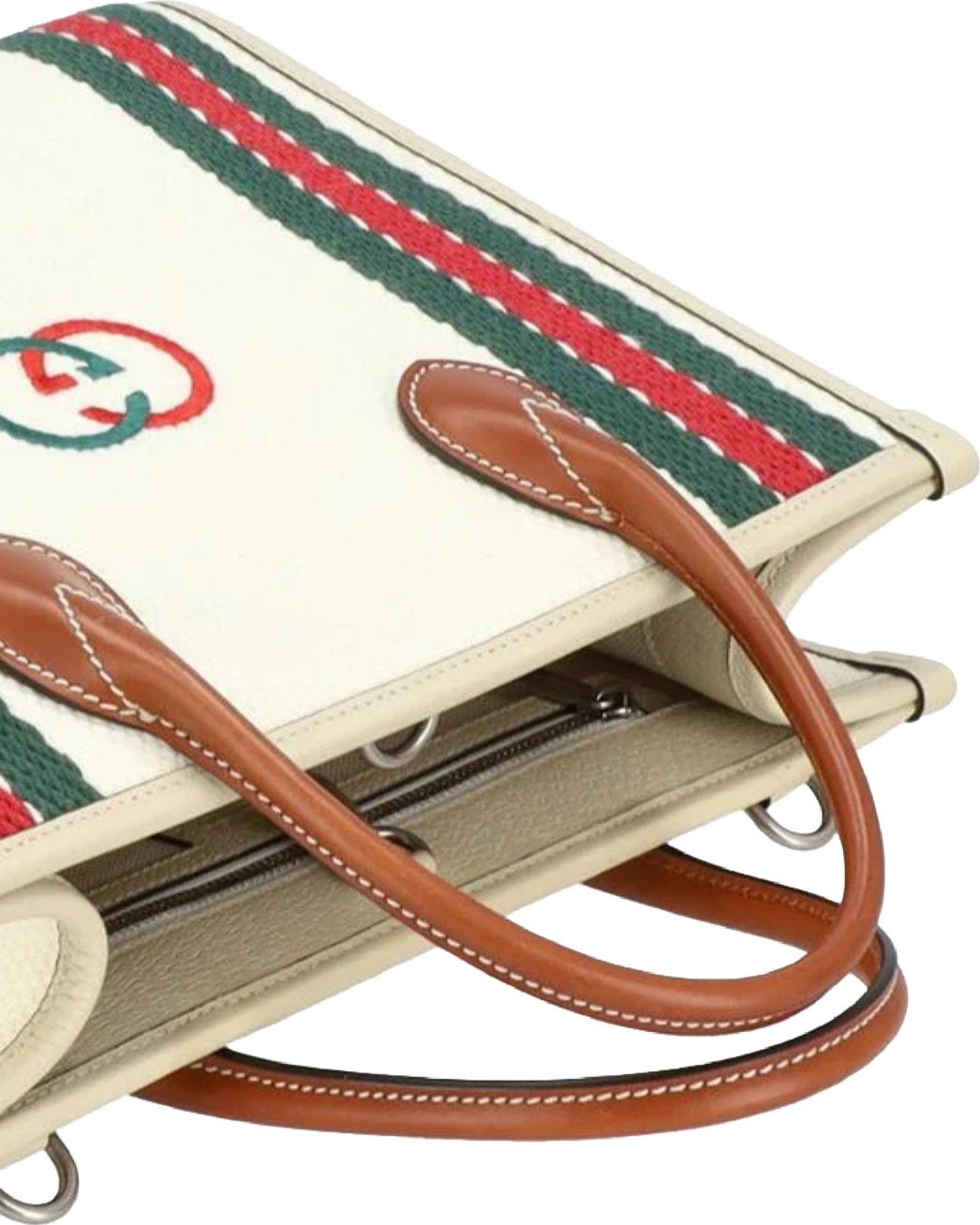 Gucci Interlocking G Canvas 2-Way Tote Bag