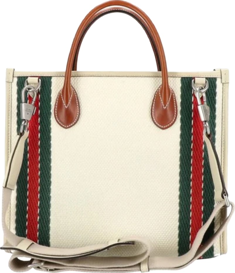 Gucci Interlocking G Canvas 2-Way Tote Bag