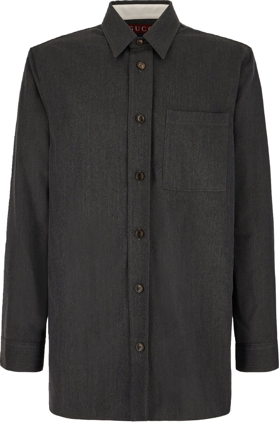 Gucci Dark grey wool shirt