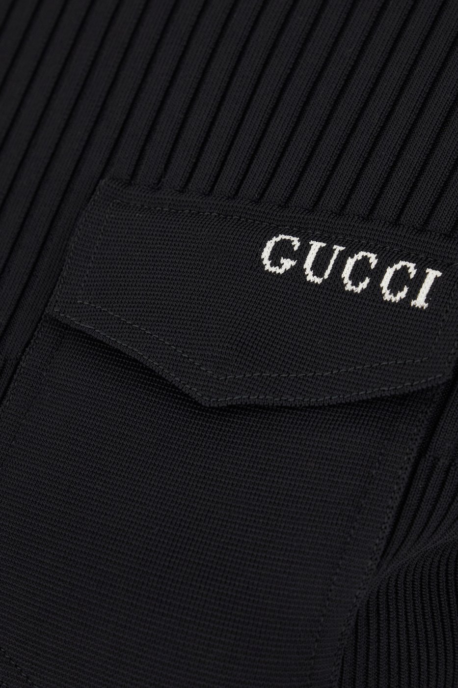 Gucci Black stretch nylon blend dress