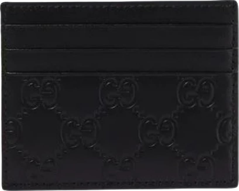 Gucci GG Emblem Card Case Black