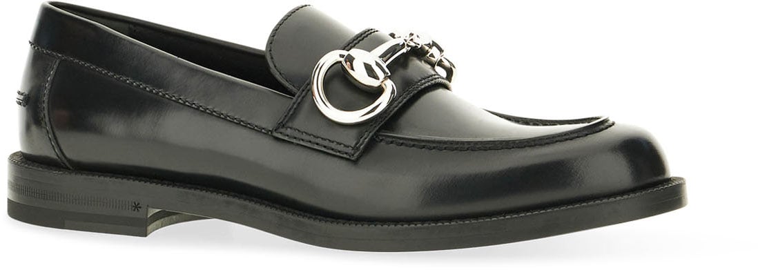 Gucci Black leather Boulevard loafers