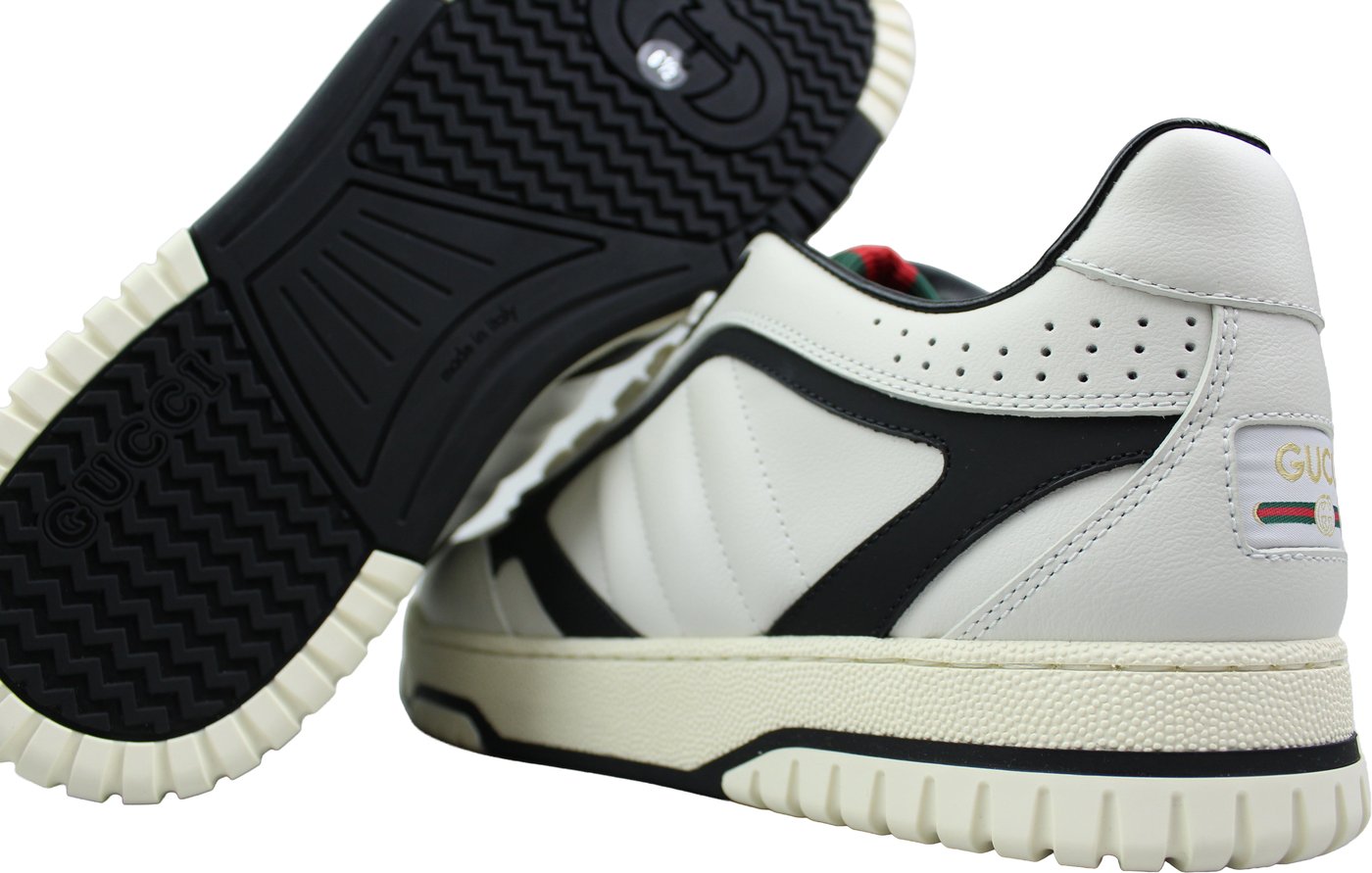 Gucci Leather Re-Web Trainer 'Wit'