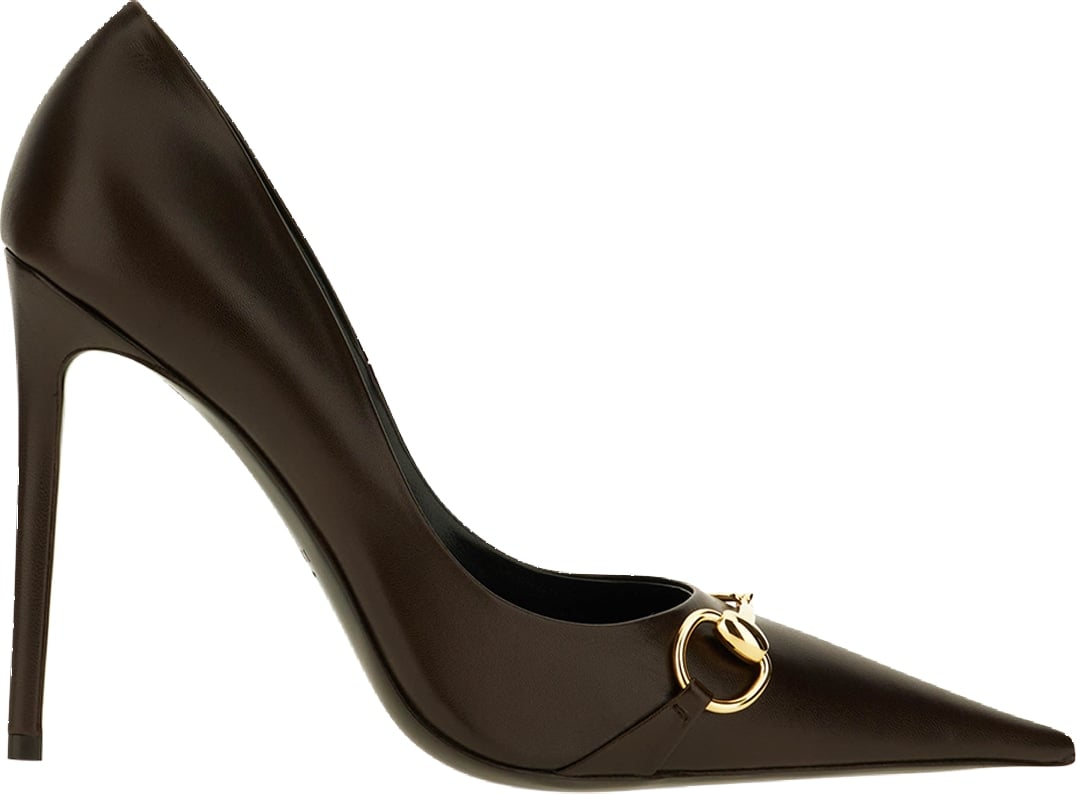 Gucci Brown leather pumps