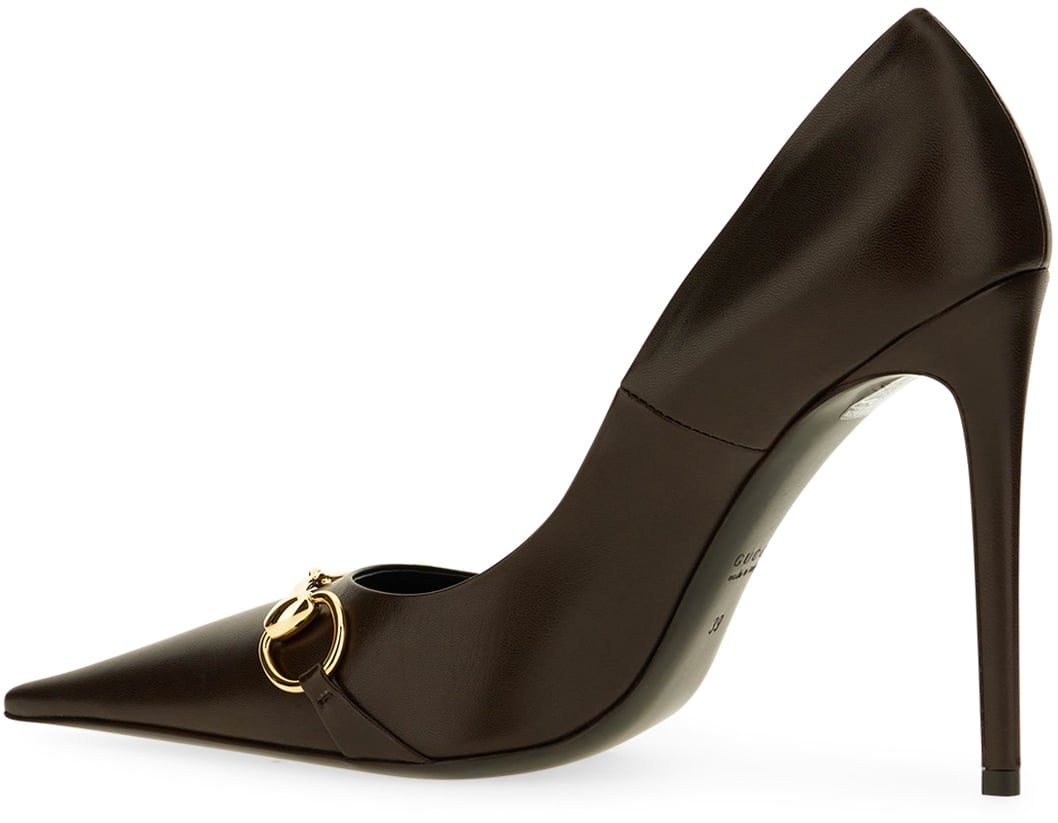 Gucci Brown leather pumps